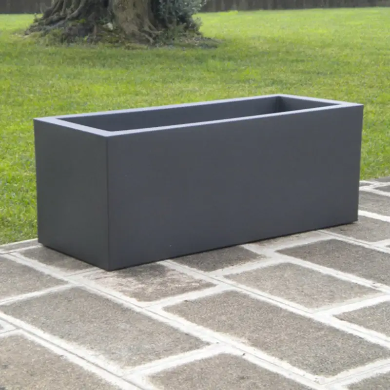 Euro 3 Plast Pflanzkasten 'Kube', perlschwarz, ca. 80 x 30 x H 30 cm Sonderangebot