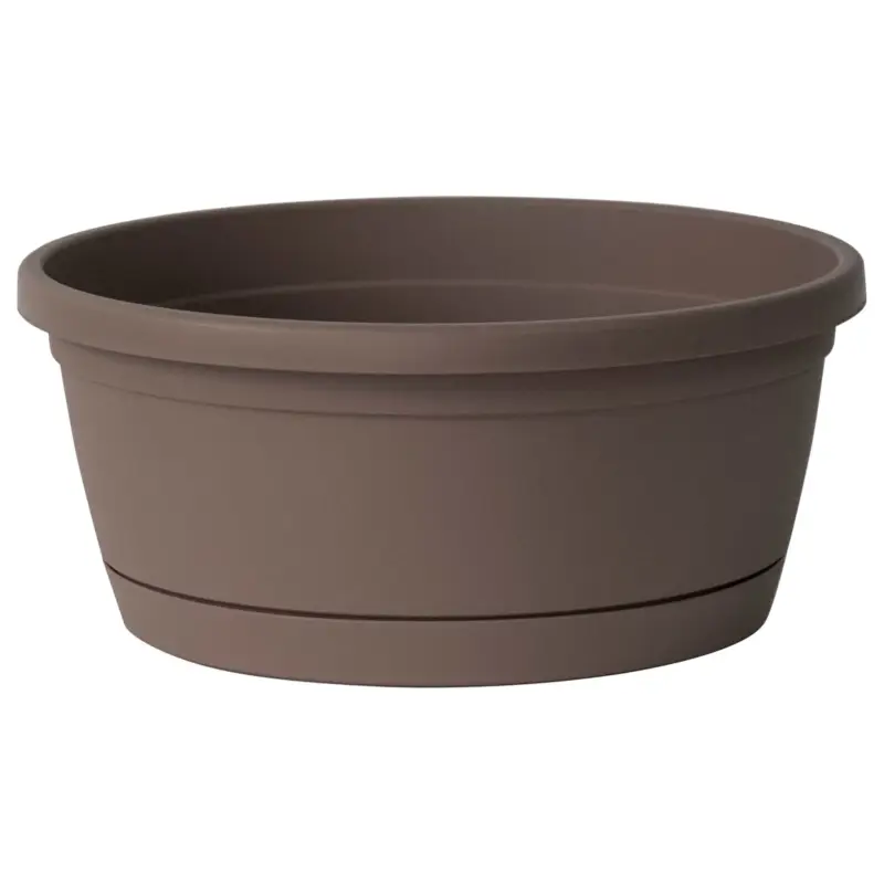 Euro 3 Plast Pflanzschale 'Libis', taupe, ca. Ø 25 x H 11 cm Bestseller