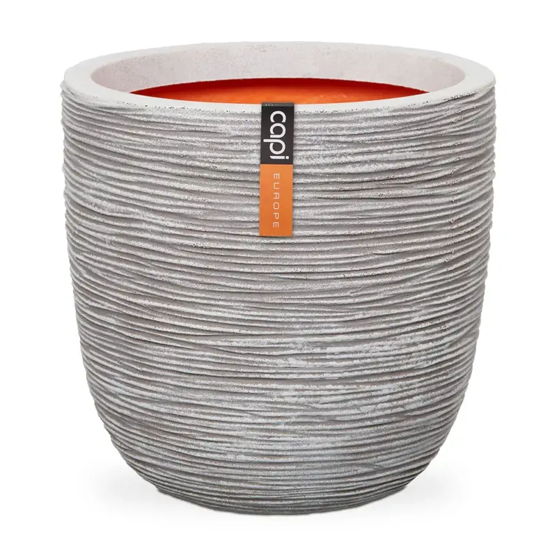 Knallerangebot Capi Europe Pflanzgefäß 'Rib Cullen', elfenbein, ca. Ø 35 x H 34 cm