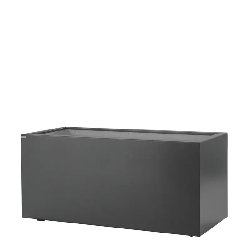 Preisreduziert Gartensilber Pflanztrog 'Quader', anthrazit, ca. 90 x 40 x H 40 cm
