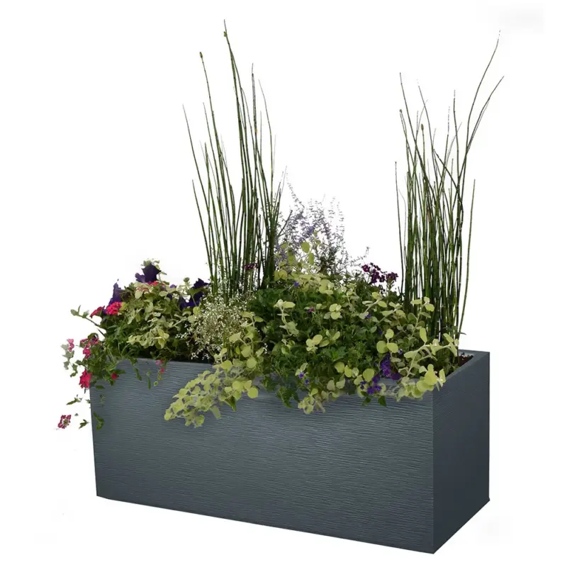 Eda Pflanzkasten 'Graphit Hutch', anthrazit, ca. 99,5 x 39,5 x H 43,5 cm Preiswert