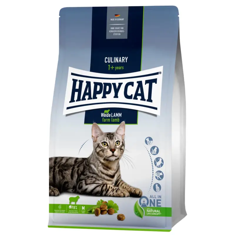 Happy Cat Culinary Adult Weide-Lamm, 300 g Neu Im Sortiment