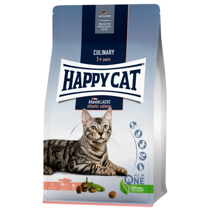 Neue Ware Happy Cat Culinary Adult Atlantik-Lachs, 300 g
