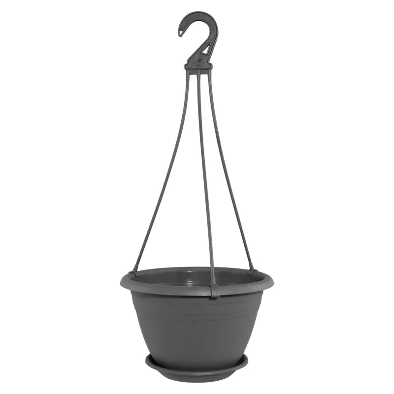 Knallerangebot Geli Hängeampel 'Galicia', anthrazit, ca. Ø 25 x H 16 cm