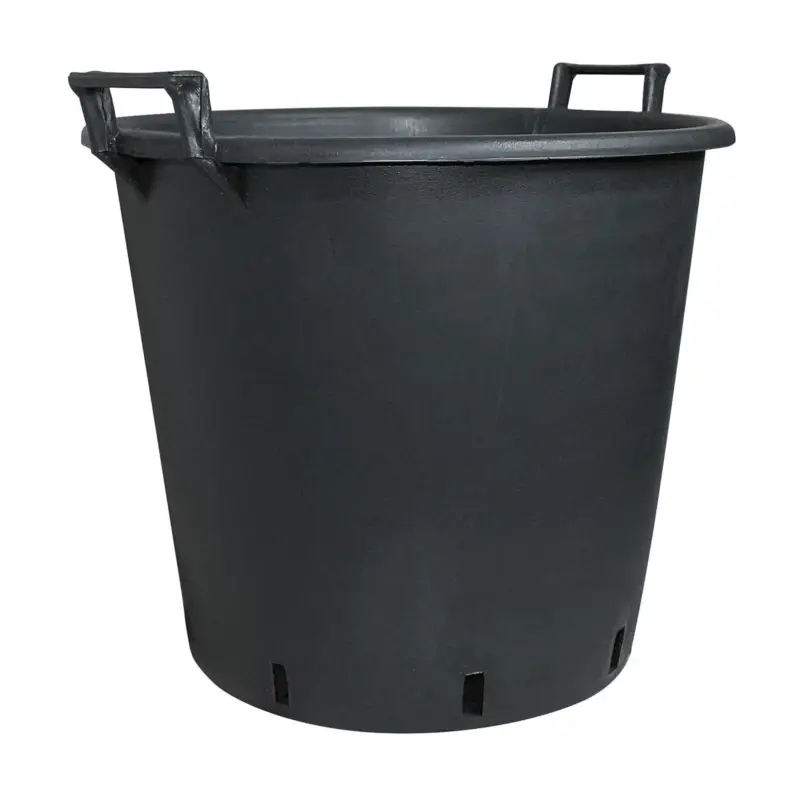 Preiswert Geli Pflanzcontainer, schwarz, ca. Ø 40 x H 34 cm
