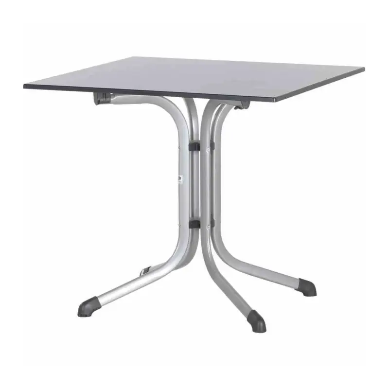 Klapptisch, Vivodur®-Platte, Schieferoptik, anthrazit, 80 x 80 cm Saisonangebot