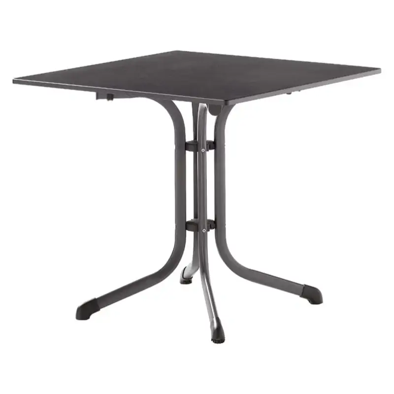 Direkt Vom Hersteller Klapptisch in eisengrau mit Vivodur®-Platte, anthrazit, 80 x 80 cm