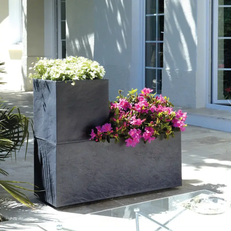 Eda Pflanzkasten 'Volcania Hutch', anthrazit, ca. 99,5 x 39,5 x H 43,5 cm Saisonangebot