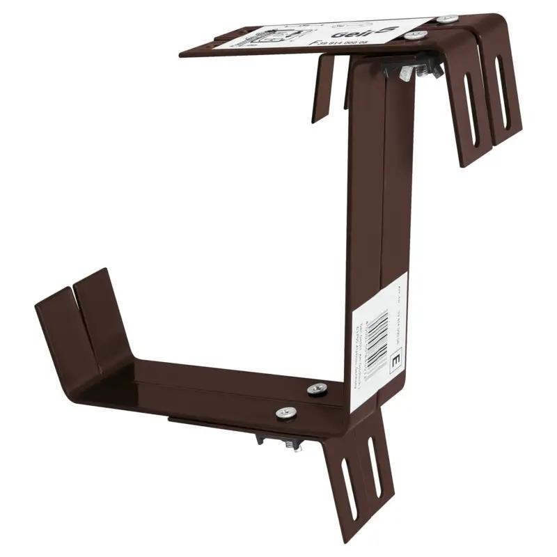 Geli Blumenkastenhalter aus Bandeisen, braun, 2-fach verstellbar Expressversand