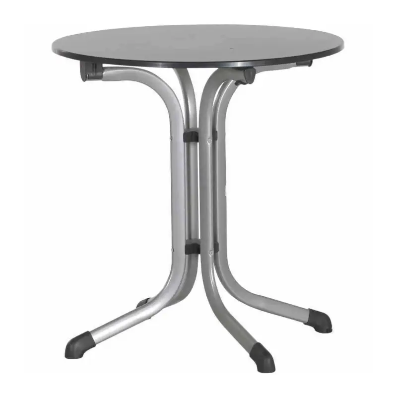 Klapptisch, Vivodur®-Platte, anthrazit & graphit, Ø 68 cm Top-Angebot