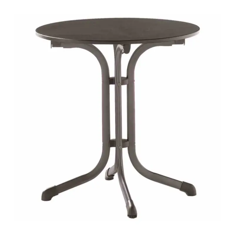 Begrenztes Angebot Klapptisch, Vivodur®-Platte, eisengrau & anthrazit, Ø 68cm