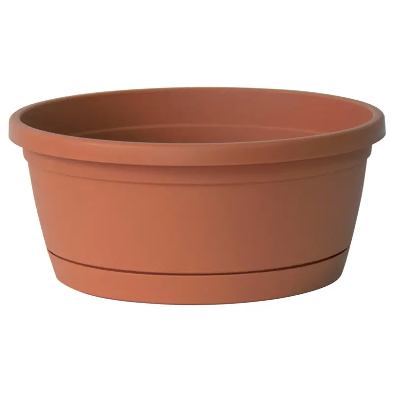 Kracherpreis Euro 3 Plast Pflanzschale 'Libis', terra, ca. Ø 25 x H 11 cm
