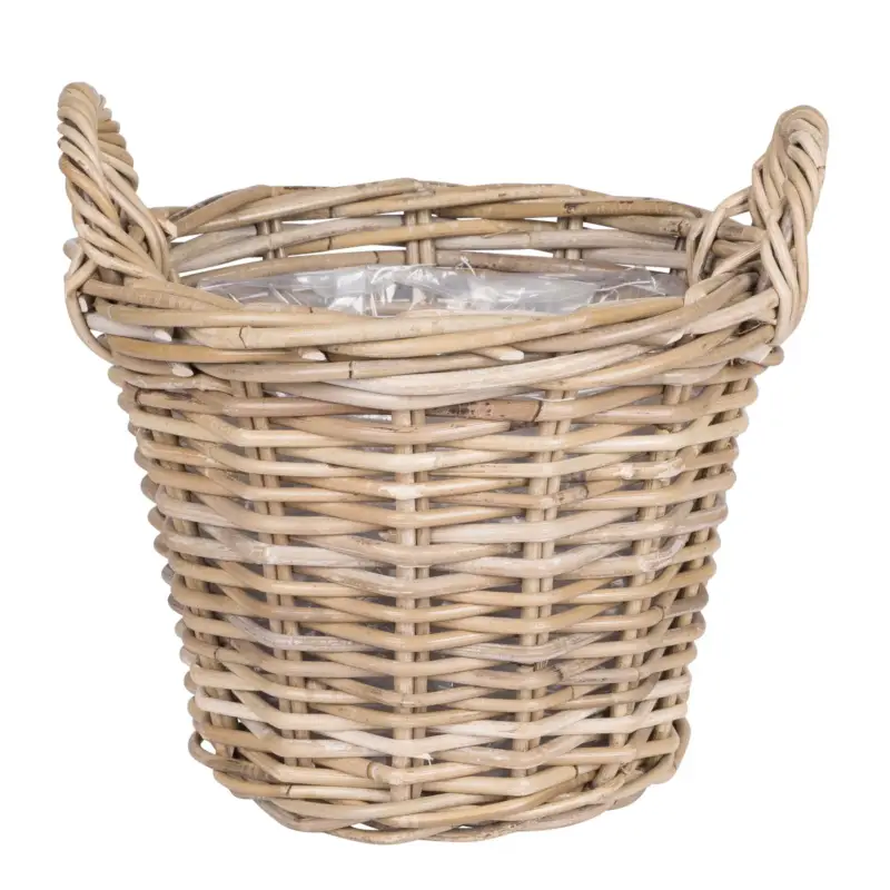 Rattankorb, natur/grau, ca. Ø 30 x H 23 cm Jetzt Bestellen