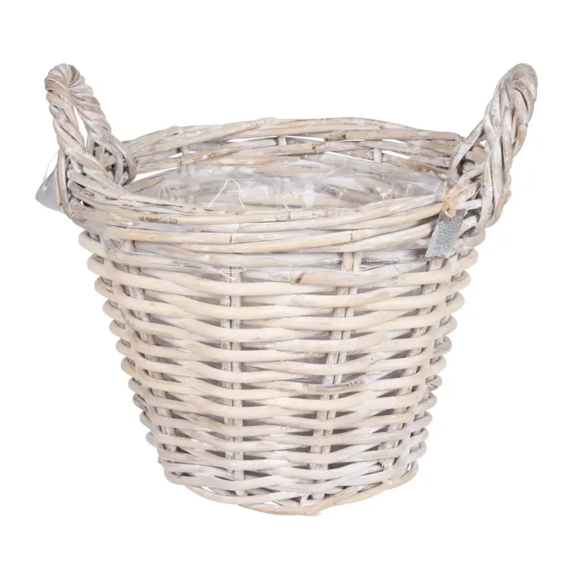 Sofort Bestellen Pflanzkorb, weiß, ca. Ø 30 x H 23 cm