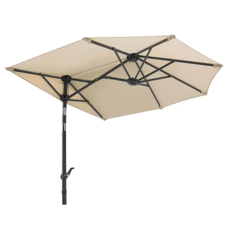 Balkonschirm Salerno Mezza, mit Schutzhülle, ca. 150 x 150 cm, natur Sichere Zahlung