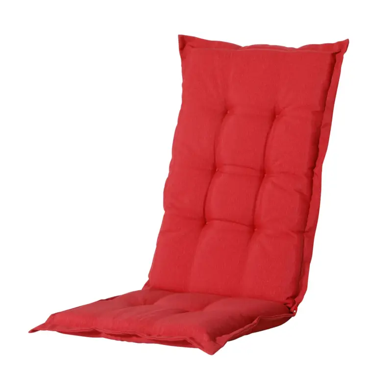 Neue Ware Hochlehnerauflage 'Panama', rot, ca. 123 x 50 cm