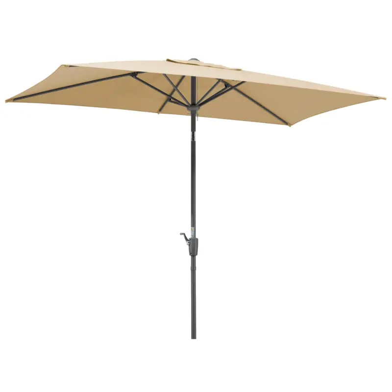 Must-Have Mittelstockschirm 'Tunis', ca. 270 x 150 cm, natur