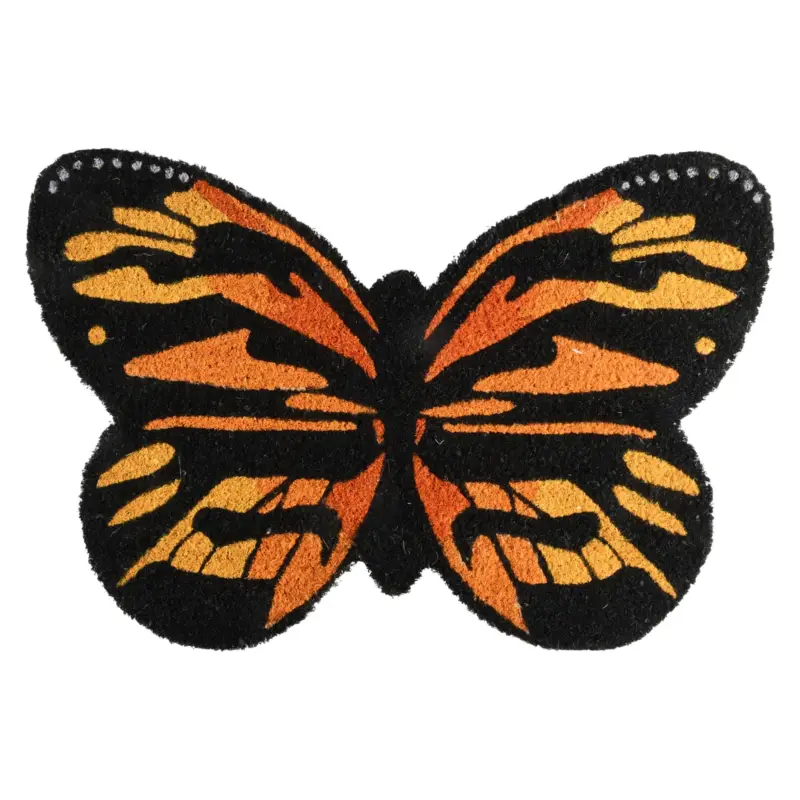 Türmatte 'Schmetterling', orange, ca. 2 x 40 x 60 cm Schnäppchen