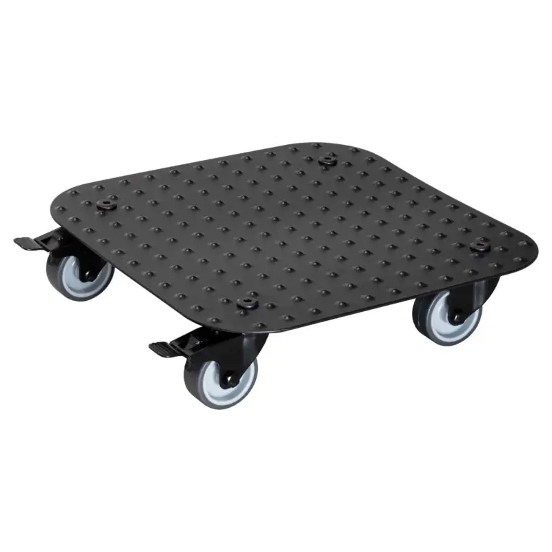 Pflanzenroller 'Alaska', Tragkraft 150 kg, anthrazit, Alu, 7 x 29 x 29 cm Preisknaller