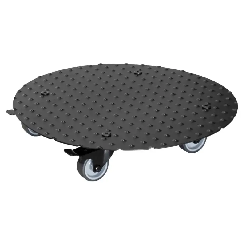 Letzte Chance Pflanzenroller 'Alaska', Tragkraft 150 kg, anthrazit, Alu, 7 x 38 x 38 cm