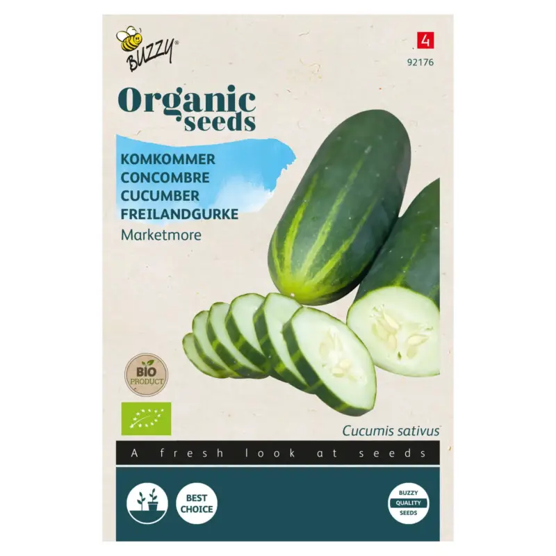 Bio-Saatgut Freilandgurke 'Marketmore', grün Begrenztes Angebot