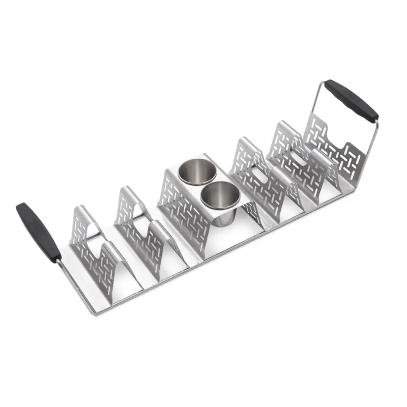 Weber Taco-Rack, silber, ca. 9 x 15 x 40 cm Super-Preis