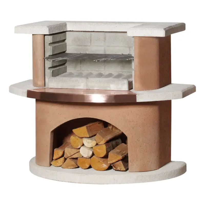 Schneller Versand Buschbeck Grillbar 'Bologna', weiß/terrakotta, Höhe ca. 110 cm