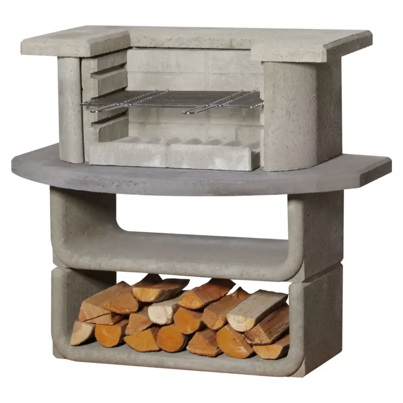 Buschbeck Grillbar 'Kingston', weiß/grau, Höhe ca. 101 cm Online Kaufen