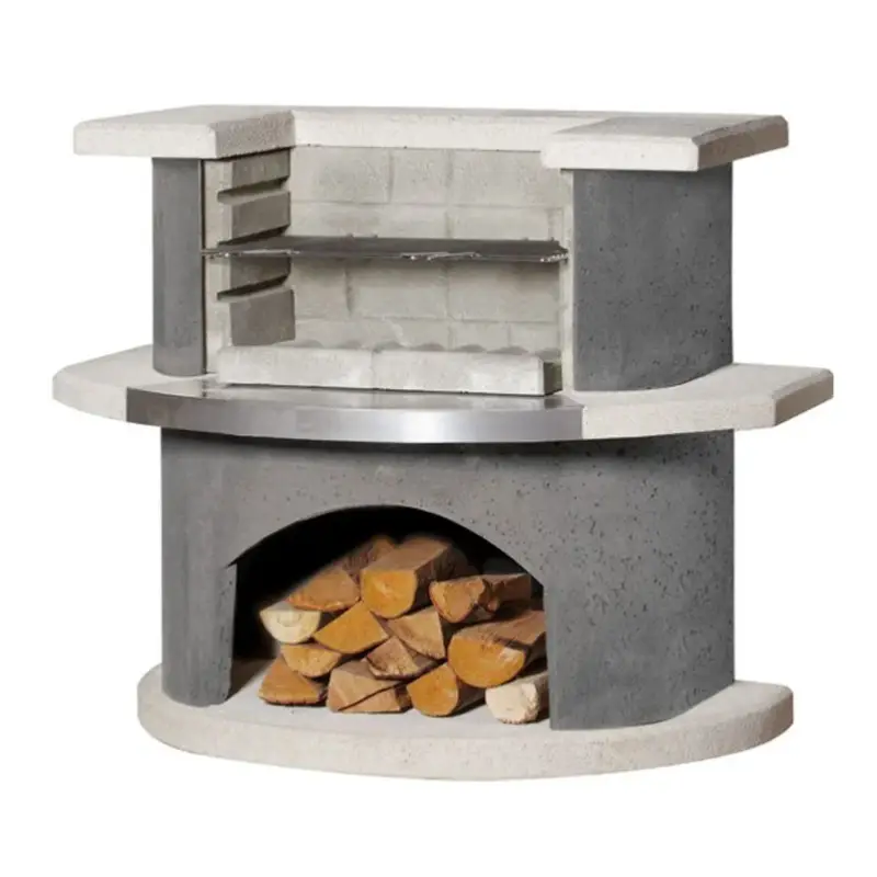 Buschbeck Grillbar 'Stockholm', weiß/grau, Höhe ca. 93 cm Preis Gesenkt