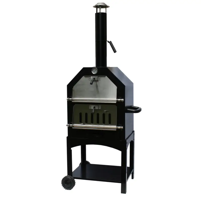 Buschbeck Pizzaofen 'Italia', schwarz, Stahl, ca. 37 x 50 x H160 cm Saisonangebot