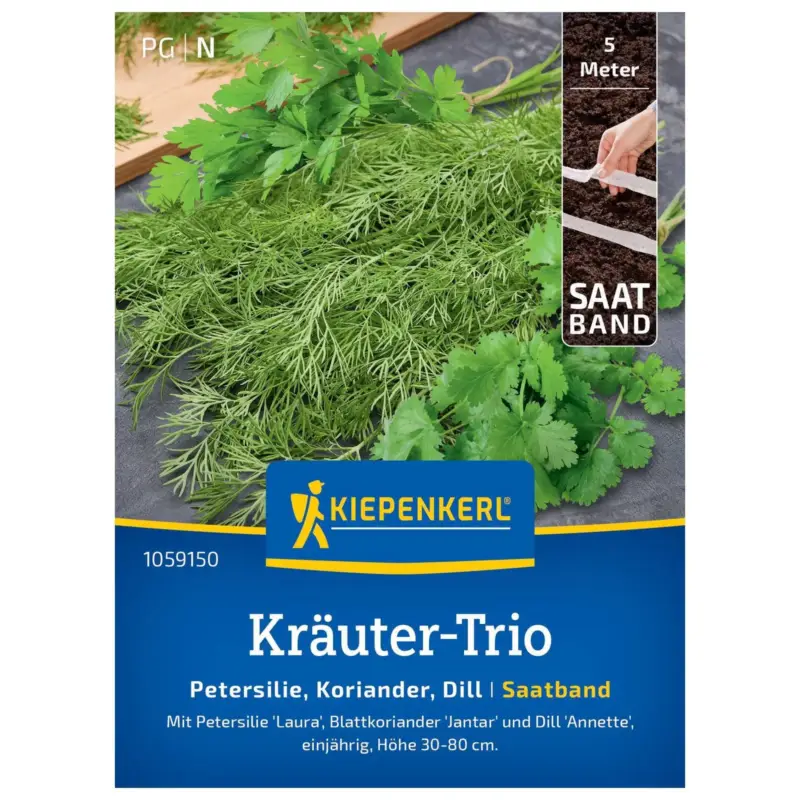 Nur Für Kurze Zeit Kiepenkerl Saatband-Trio Kräuter Petersilie, Koriander & Dill