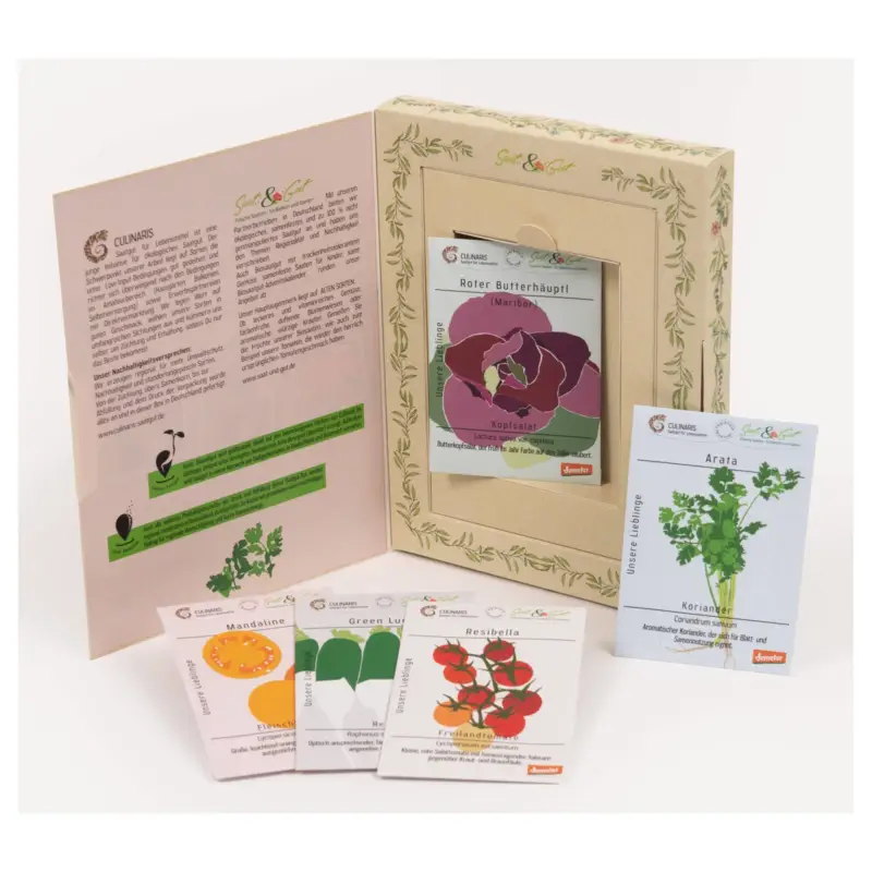 Bio-Saatgut Box 'Unsere-Lieblinge', 5 Sorten Neu