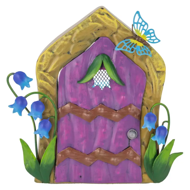Gartendeko Feentür 'Sky Bluebell', Höhe ca. 18 cm Wochenendangebot