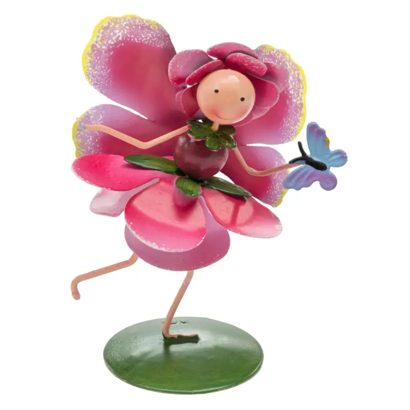 Gartendeko Fee 'Rosie Rose', rosa, ca. 6 x 8 x H9 cm Zertifiziert
