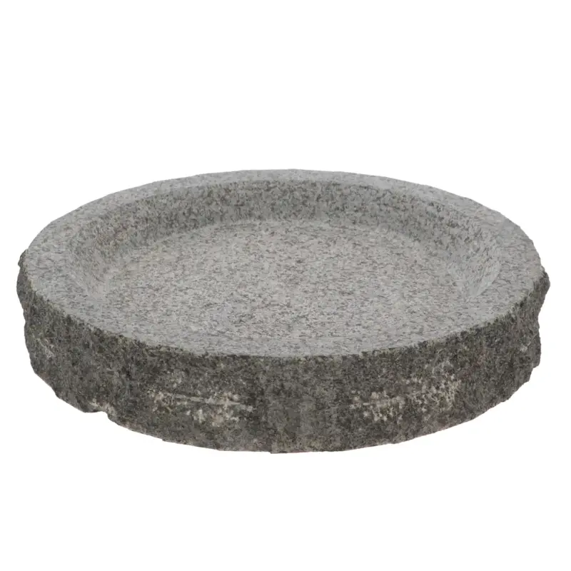 Vogelbad, grau, Granit, ca. Ø37 cm Preiswert