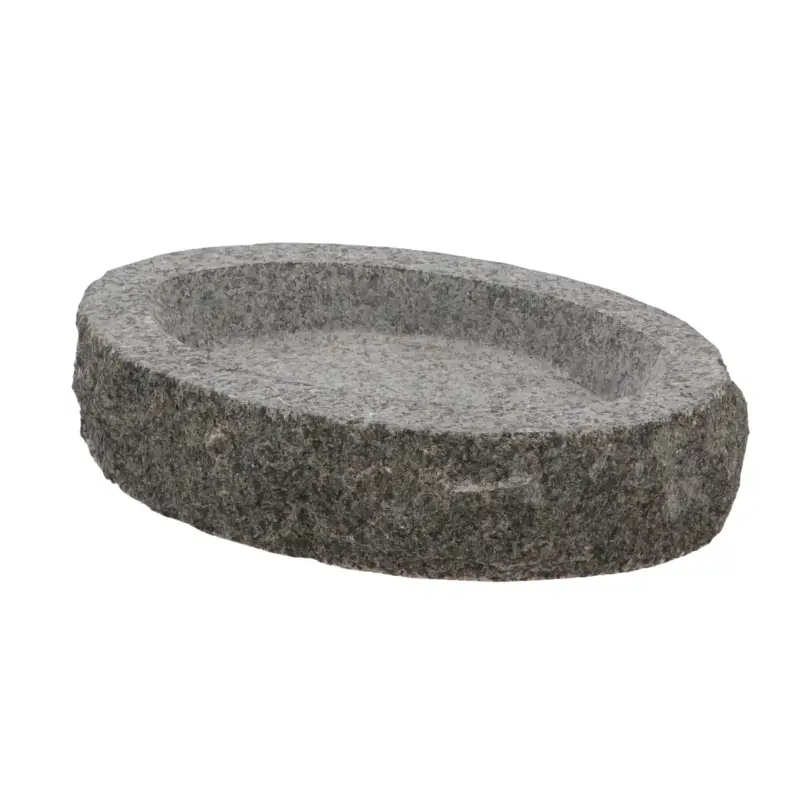 Vogelbad, grau, Granit, ca. L30 x B20 cm Wochenendangebot