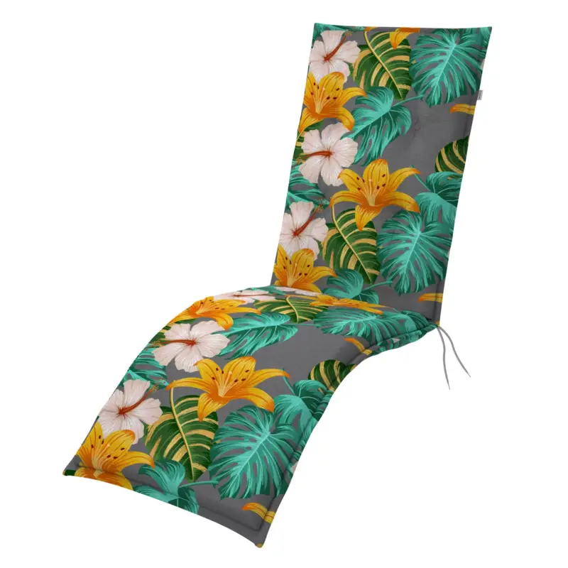 Meistverkauft Doppler Relaxliegenauflage 'Blumen', ca. 170 x 48 cm