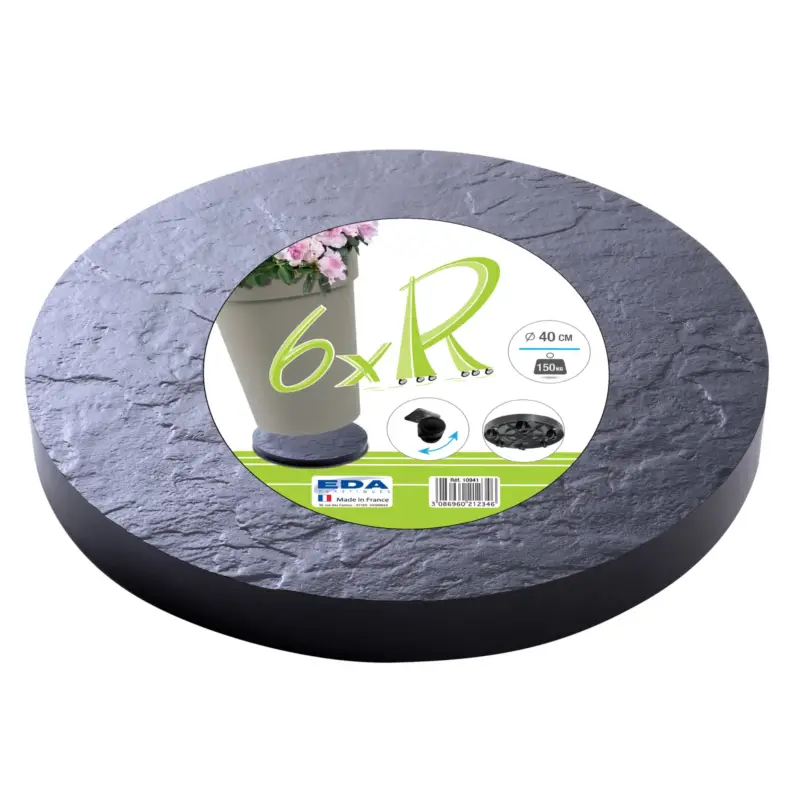Eda Rolluntersetzer, grau, ca. Ø 40 x H 4,5 cm Highlight