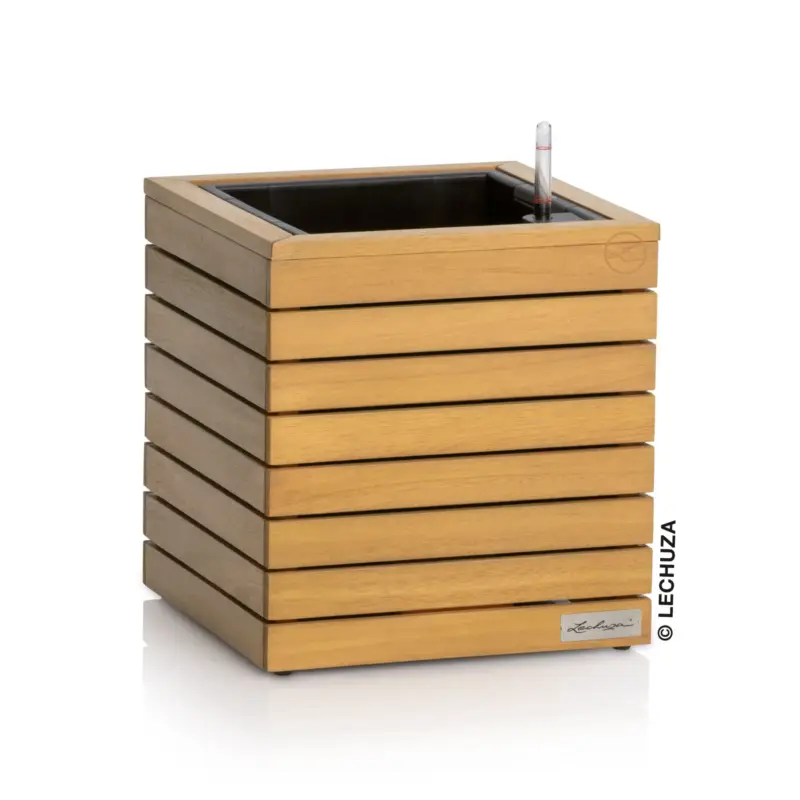 Lechuza Pflanzgefäß 'Palo Natural Wood 35', ca. 35 x 35 x H 37 cm Preiswert