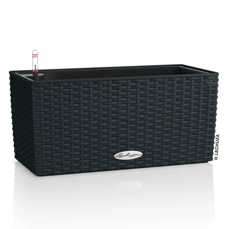 Lechuza Pflanzkasten 'Balconera Cottage 40', schwarz, ca. 40 x 19 x H 19 cm Sichere Zahlung