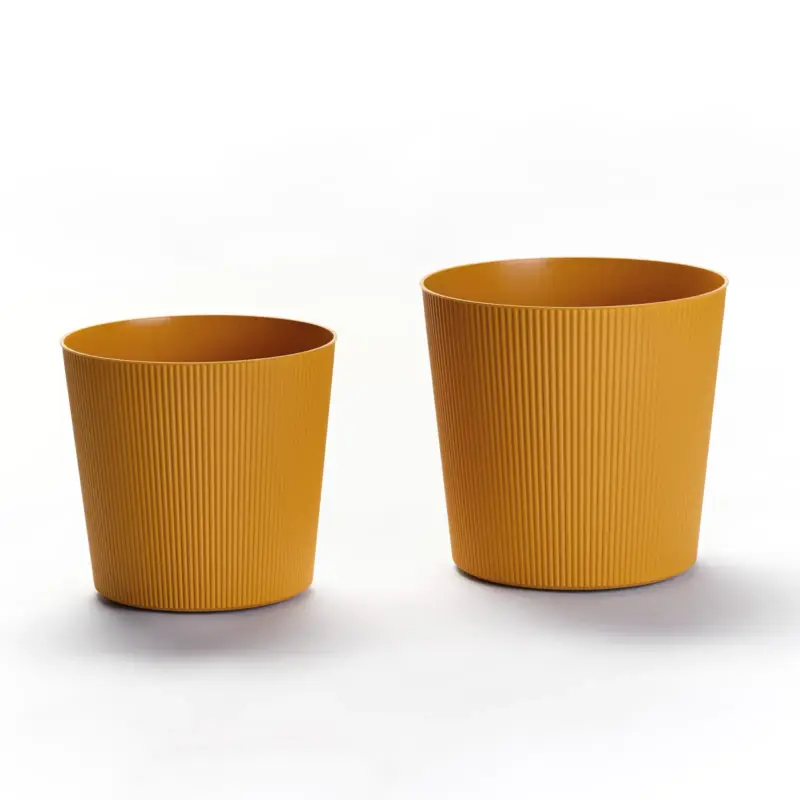 Euro 3 Plast Pflanzgefäß 'Fyre', mango, ca. Ø 35 x H 34 cm Markenprodukt
