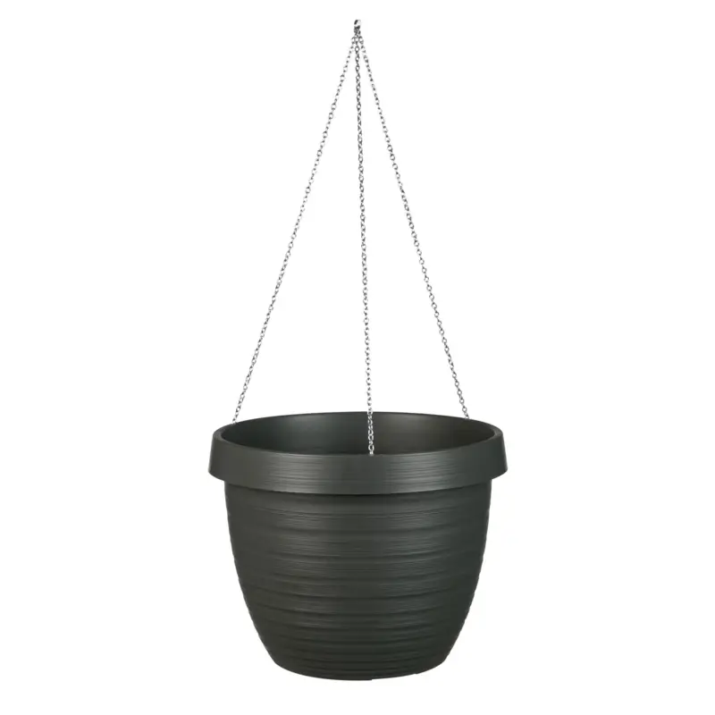Echt Scheurich Hängeampel 'Country Star', Metallic Grey, ca. 19 x Ø 24 cm