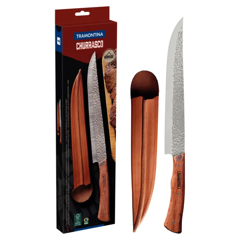 Tramontina Churrasco Fleischmesser 'Nomade' inkl. Etui, Klingenlänge ca. 25 cm Must-Have