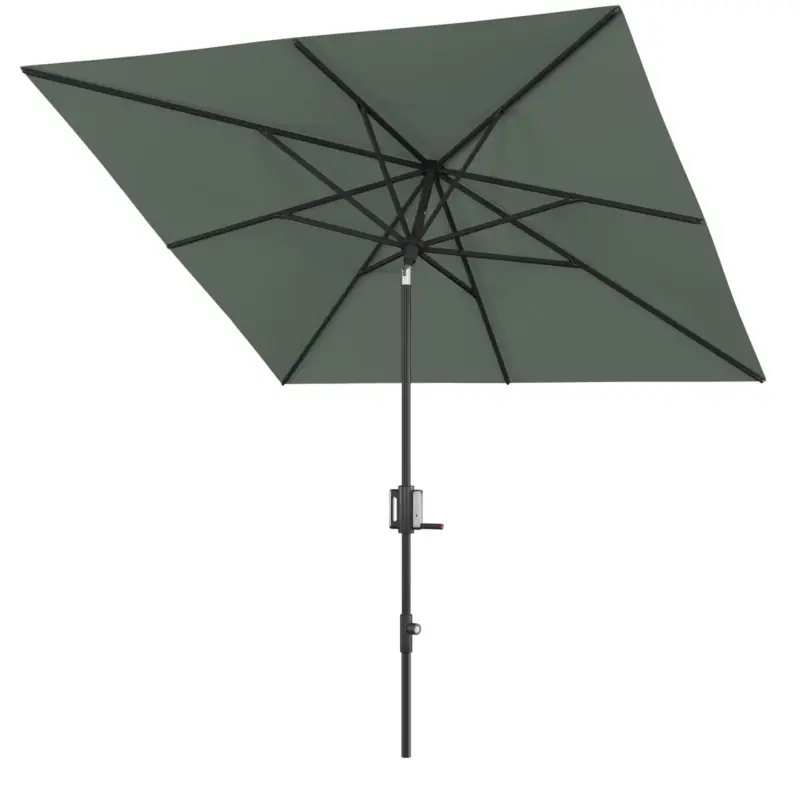 Knirps Kurbelschirm 'Apoll', Black Edition, aloe, ca. 240 x 240 cm Sonderangebot