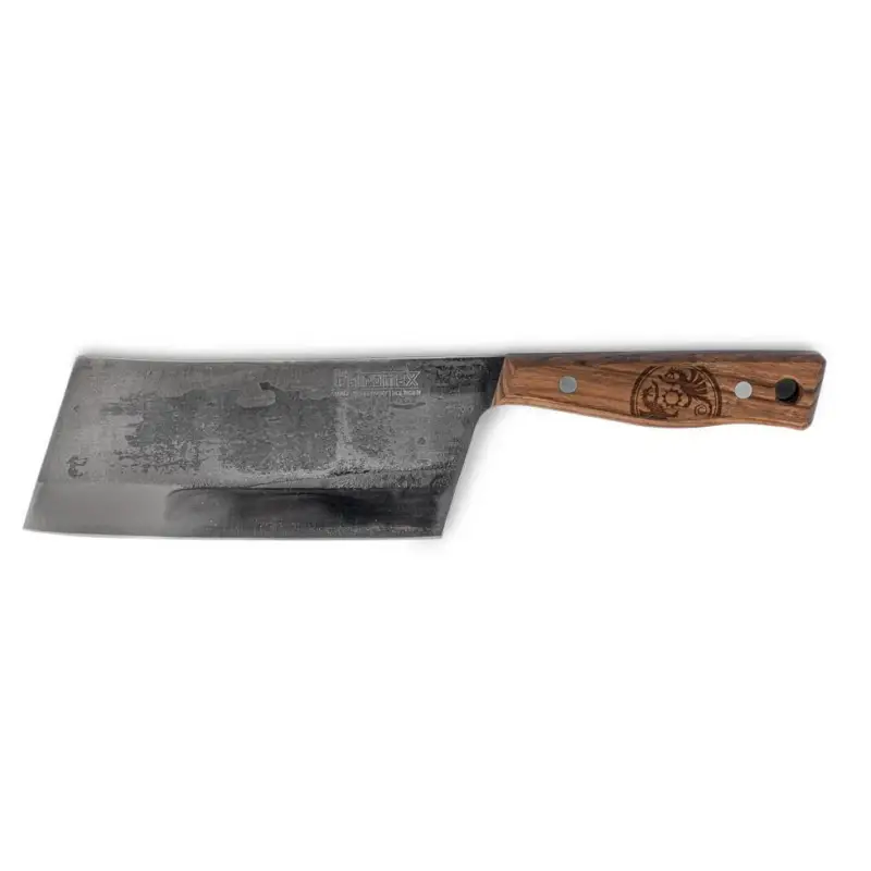 Günstig Petromax Hackmesser, grau/braun, Klinge 17 cm