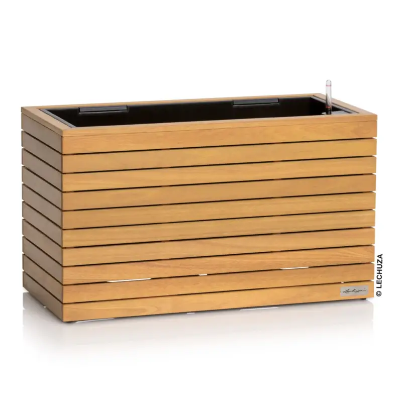 Kracherpreis Lechuza Pflanzkasten 'Palo Natural Wood 80', ca. 78,5 x 78,5 x H 46 cm