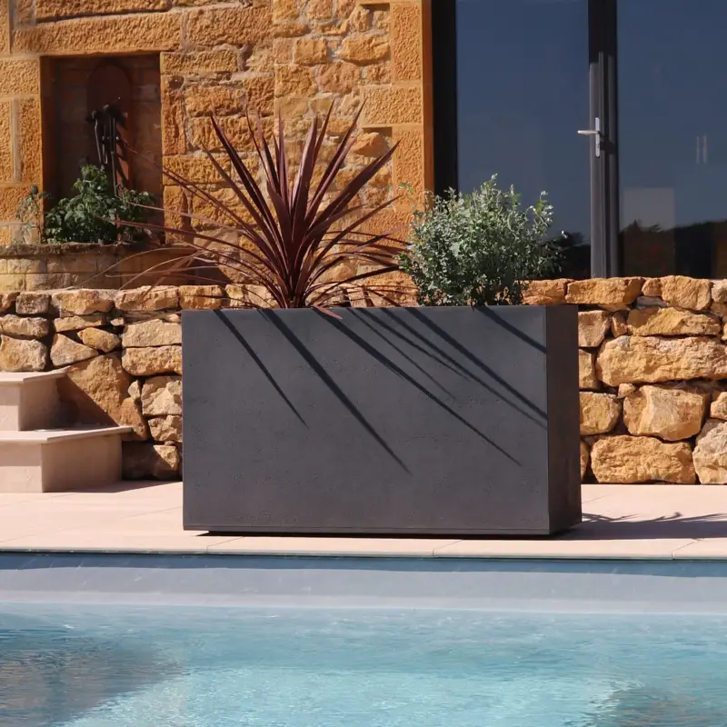 Eda Pflanzkasten 'Basalt Hutch High', anthrazit, ca. 100 x 40 x H 60 cm Direkt Vom Hersteller