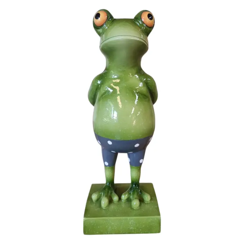 Dekofigur Frosch nachdenklich, grün, Höhe ca. 30 cm Neue Kollektion