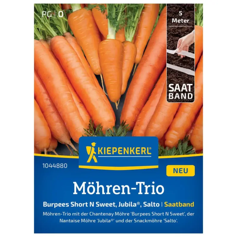 Mega-Angebot Kiepenkerl Möhren Saatband 'N‘Sweet®', 'Jubilo®', 'Salto®'