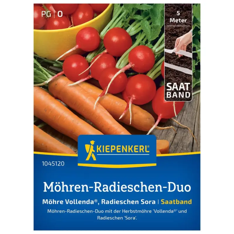 Günstig Kiepenkerl Saatband Möhren-Radieschen-Duo 'Vollenda®' & 'Sora®'